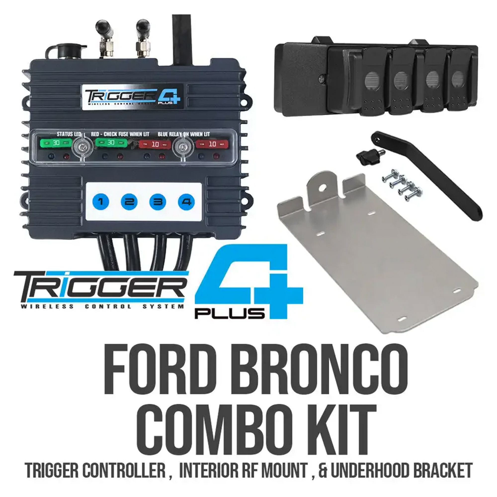 2100BRO  TRIGGER 4 PLUS Controller Ford Bronco 2021+ Combo Kit